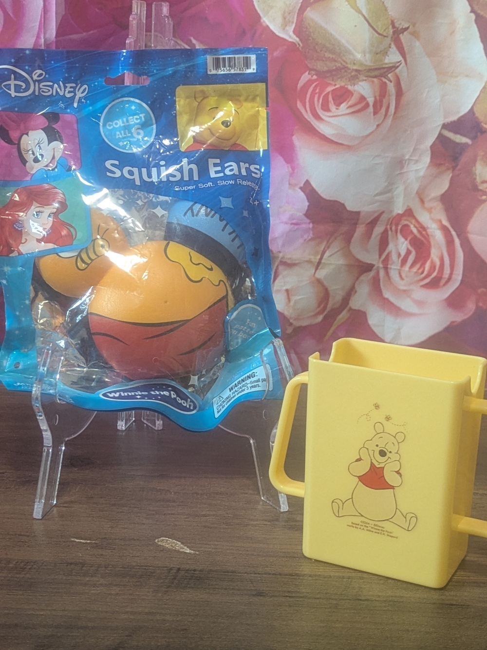 Disney Winnie the Pooh Squish Ears Toy - Yellow/Red Juice Box Holder